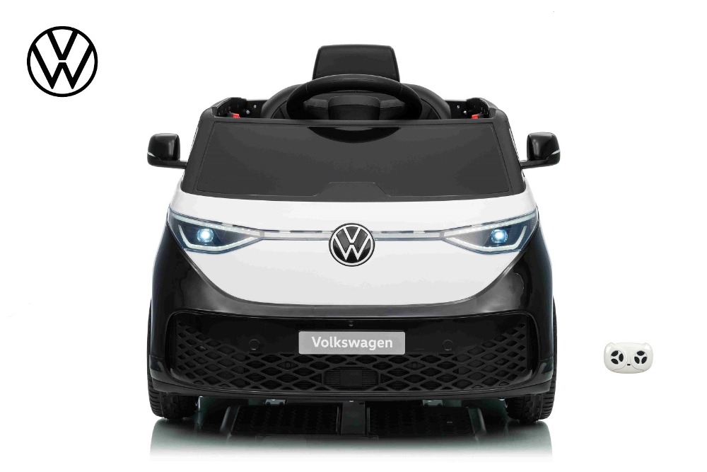 Elektrický VW id.buzz s 2,4G, 2x 200W, 24V/7Ah, černobílý
